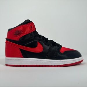Jordan 1 Satin Bred PS Size 3Y Brand New Retro High OG